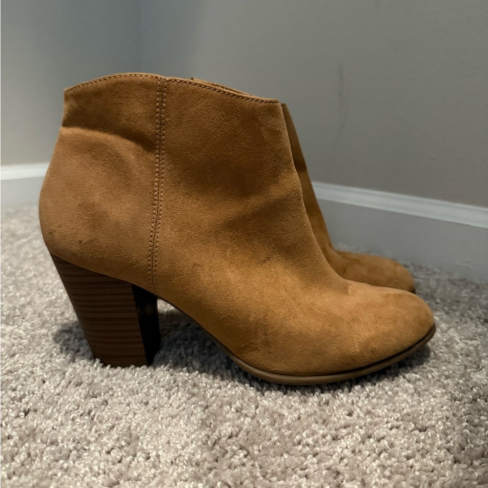 Tan Suede Ankle Boots